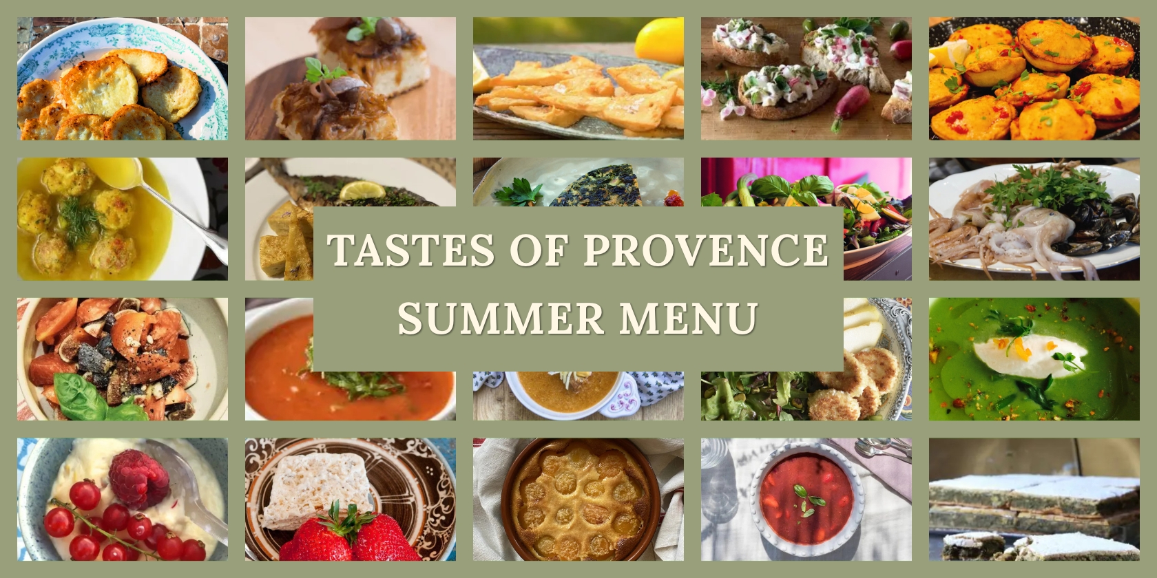 Summer in Provence Menu Collection