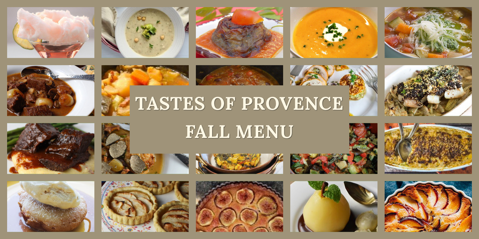 Provence Fall Menu Collection